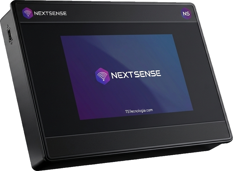 NextSense Control Pro — controlador com IHM de 5 polegadas